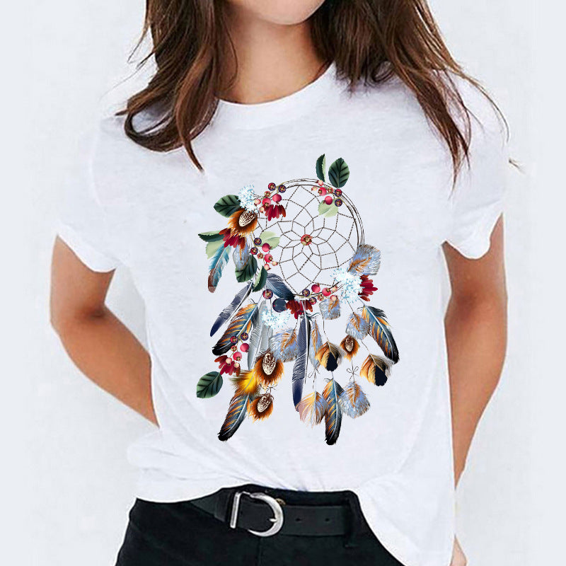 Vanessa – Cute Cotton T-shirt with Short Sleeves