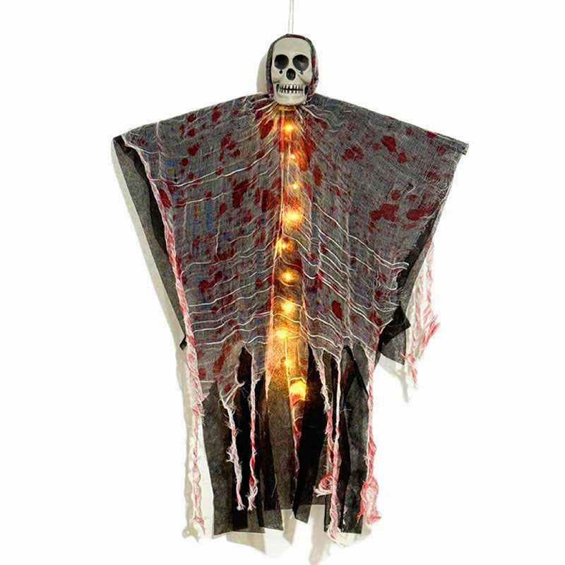 Halloween Luminous Hanging Ghost Skull Decoration for Party & Garden