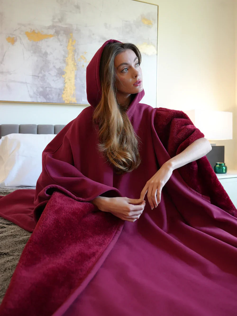 Women's Oversized Hoodie Blanket – Comfortable Loungewear for Home & Outside