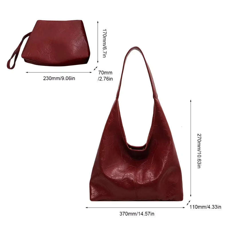 Anna – Vintage Designer Women's Bag with Large Capacity for Autumn and Winter