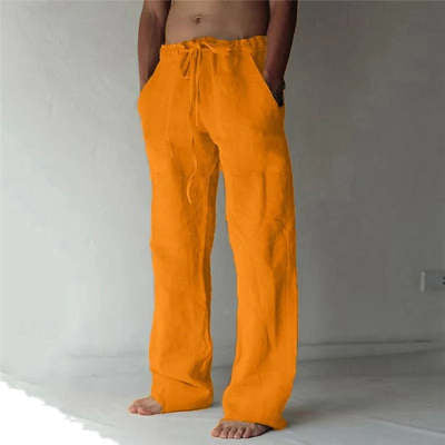 Lounge pants for men with straight legs and comfortable fit