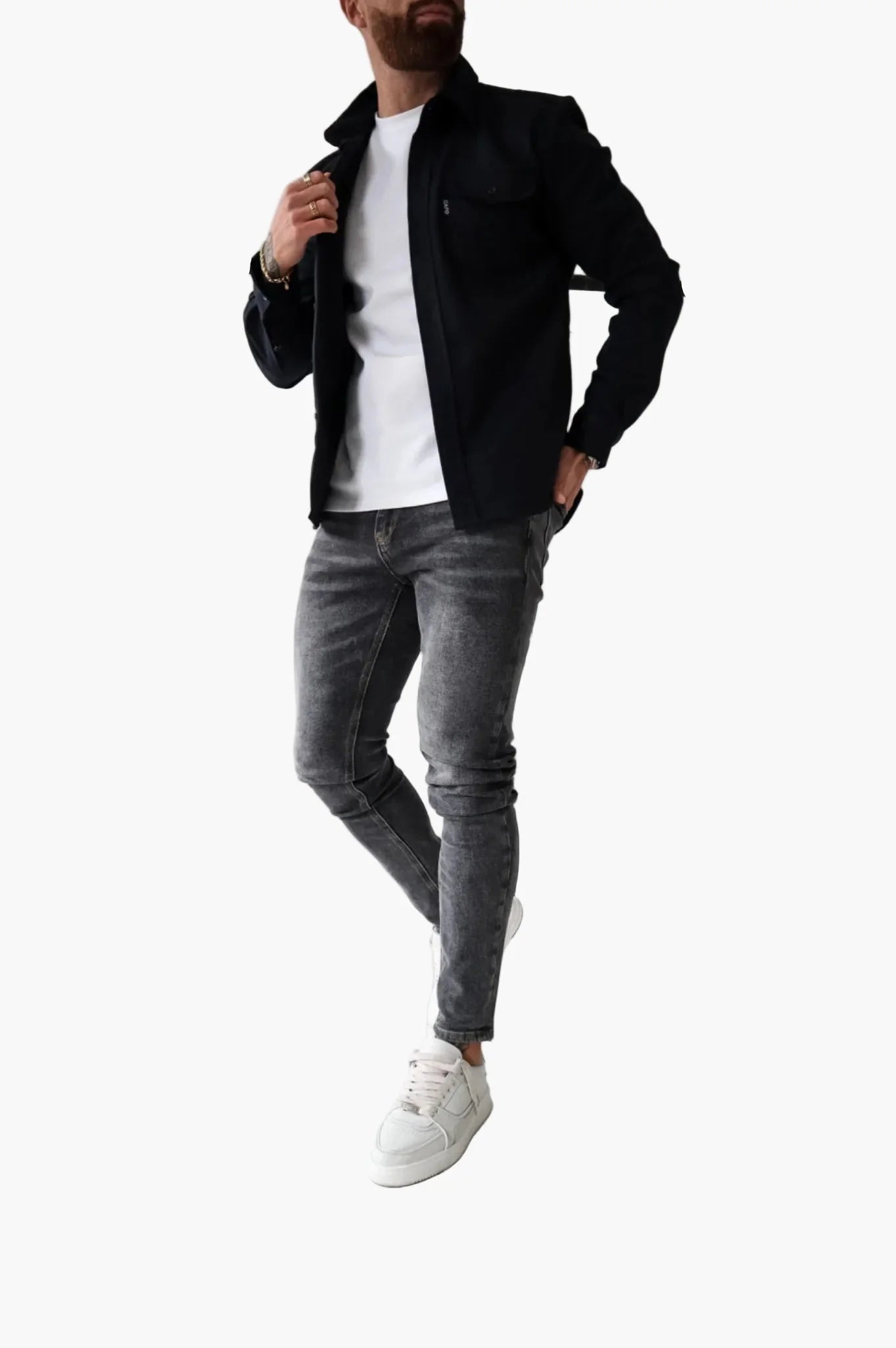 Fashionable Men's Shirt Jacket - Casual Style Coat for Daily Use