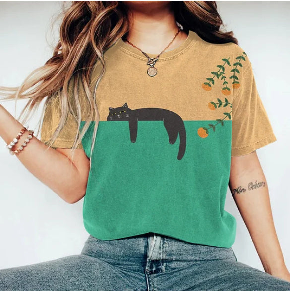 Susan – 3D Printed T-shirt with Short Sleeves and Round Neck