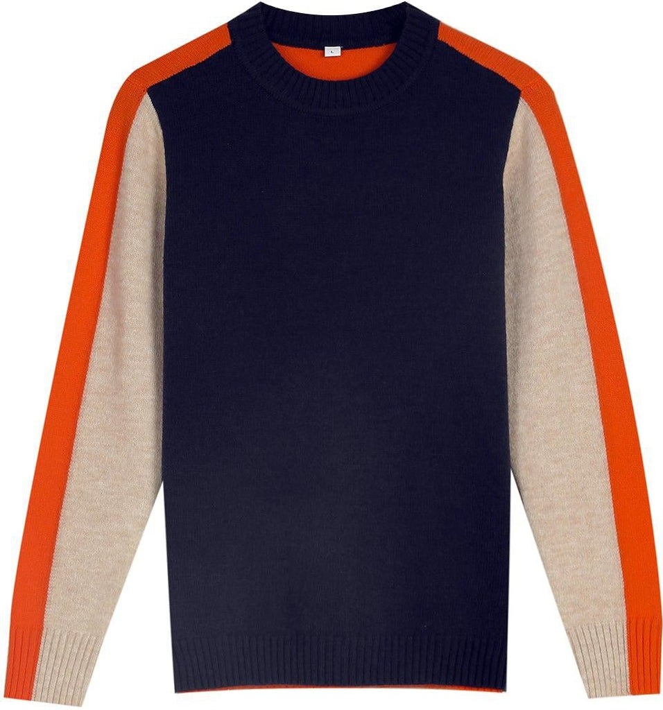 Women's Sweater Colorblock Style – Modern Fitted Sweater for Urban Looks