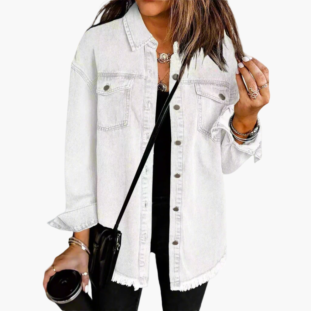 Women's Oversized Denim Jacket Casual Stylish Denim Jacket