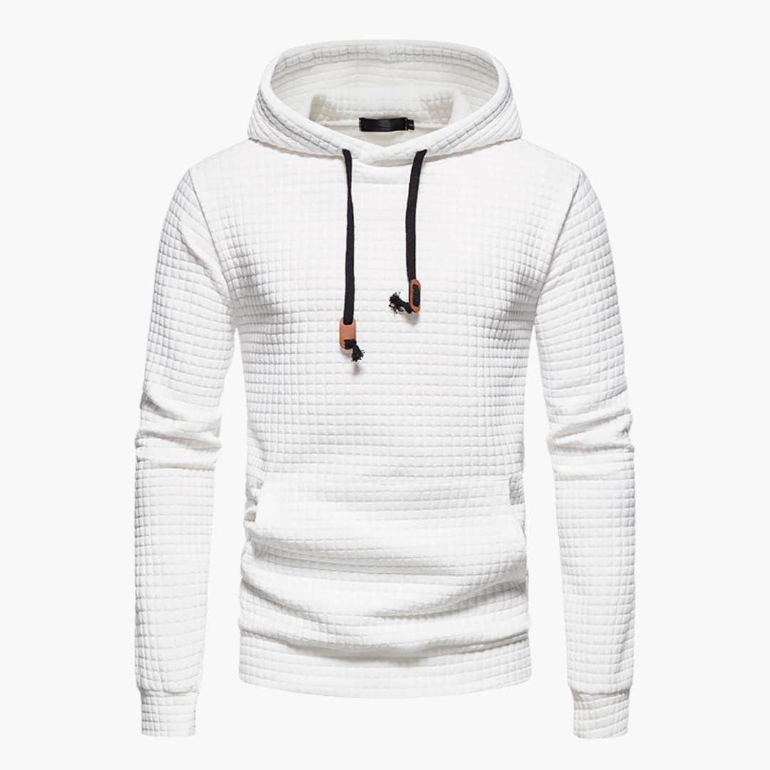 Men's Hoodie Casual Checked Design Comfortable Style for Daily Use