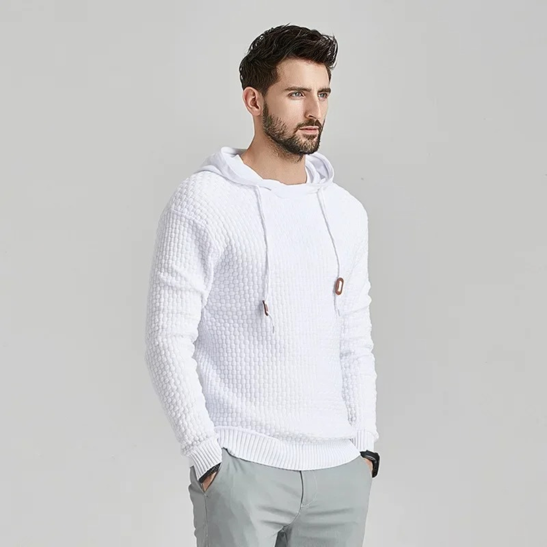 Men's Hoodie Casual Checked Design Comfortable Style for Daily Use
