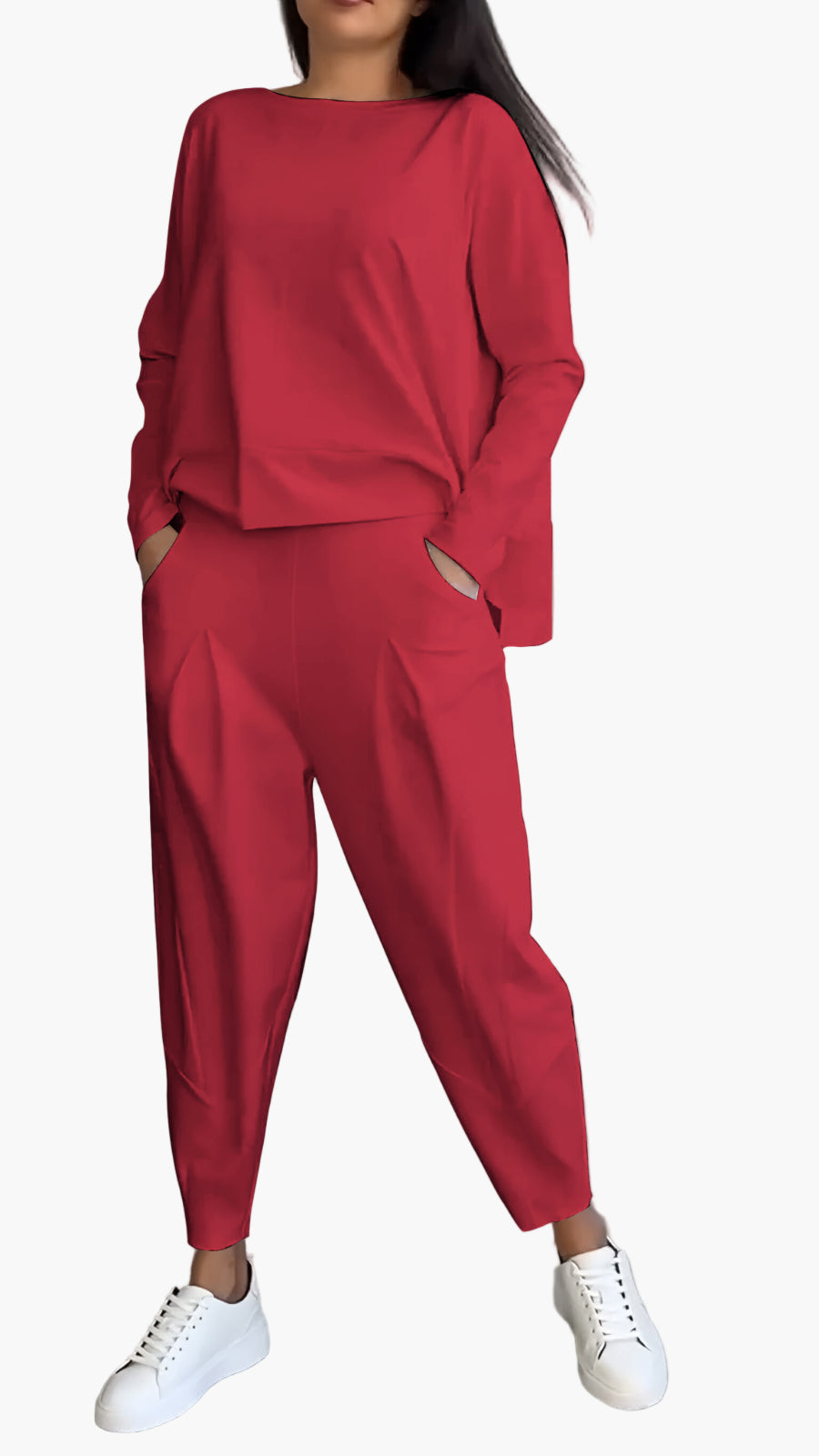 Women's Two-Piece Lounge Set – Comfortable Casual Outfit for Home and Leisure Time