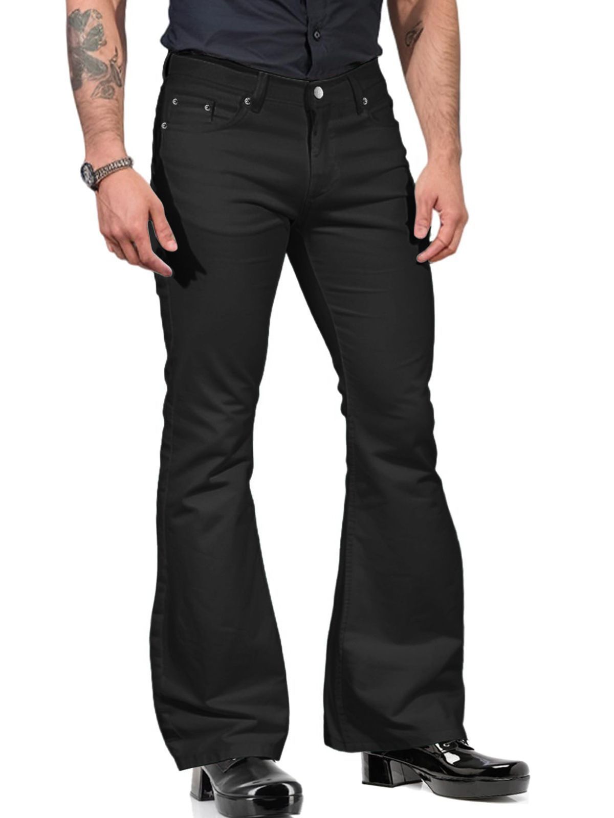 Men's flared pants – 70s retro with flared legs for festival & nightlife