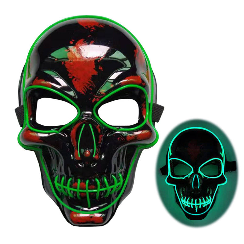Halloween LED Skull Mask for Adults – Cool Illuminated Mask for Parties, Trick-or-Treat & Cosplay