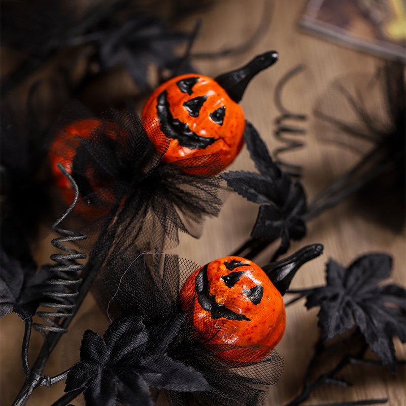 Halloween Pumpkin Branch Decoration for Party and Spooky Atmosphere