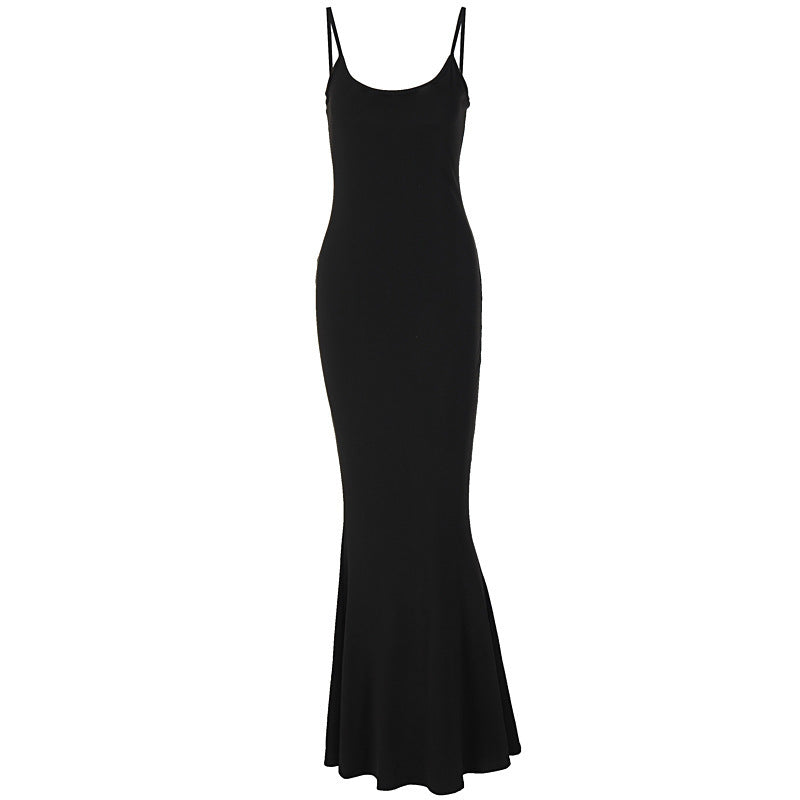 Joy – Spaghetti Straps Long Dress Female Sexy Tight Bodycon Party Dress