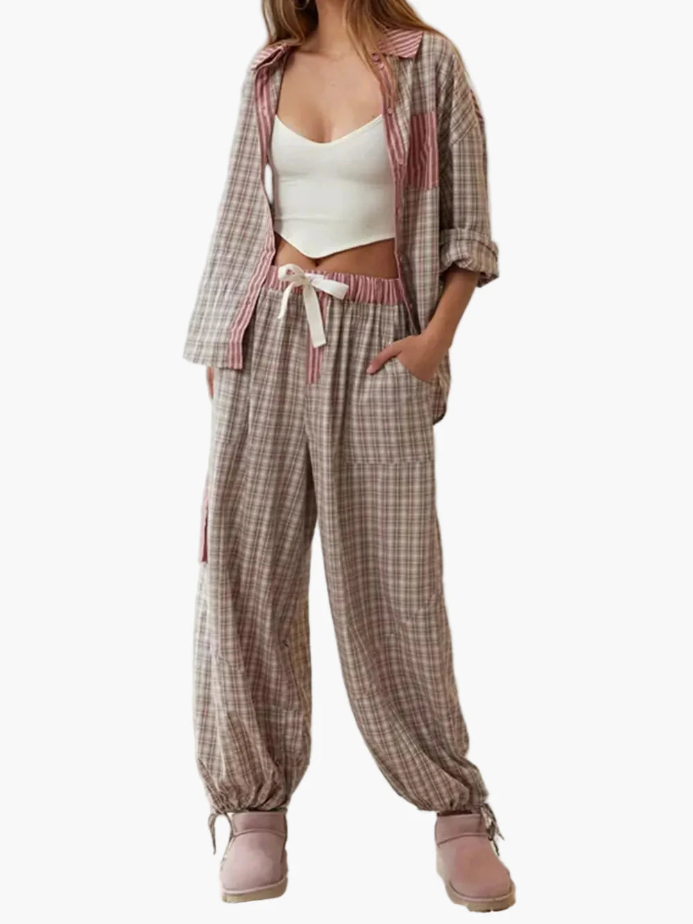 Women's Pajama Set for Comfort and Style – Loose and Ideal for All Seasons