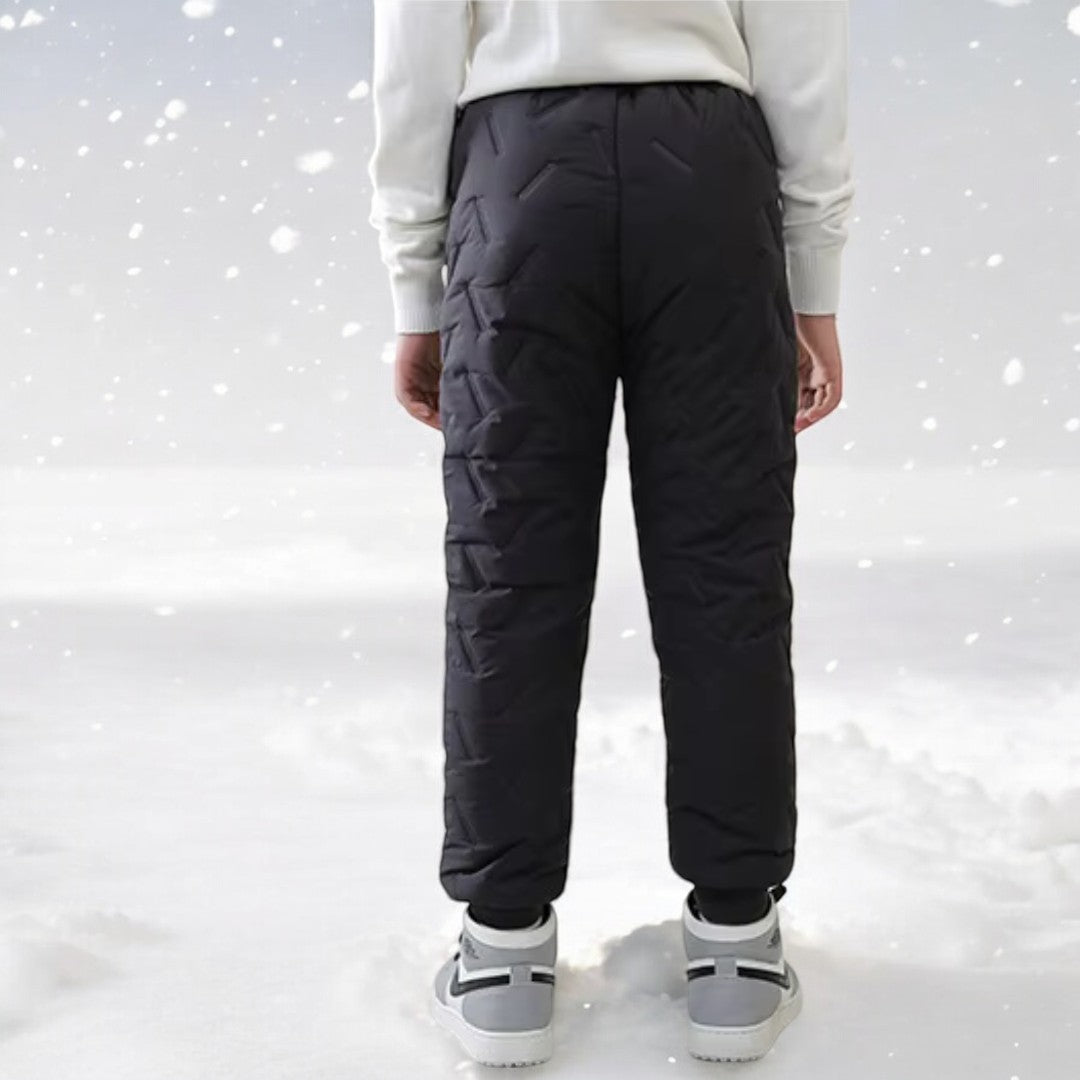 Children's Outdoor Winter Pants Padded Fleece Warm Water-Repellent – Ideal for Playing & Winter Activities
