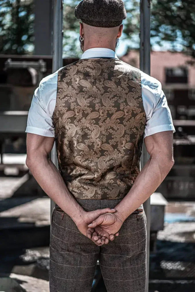 Heren Driedelig Double Breasted Klassiek Kostuum – Engelse Stijl – Voor Bruiloft, Zakelijk & Feest