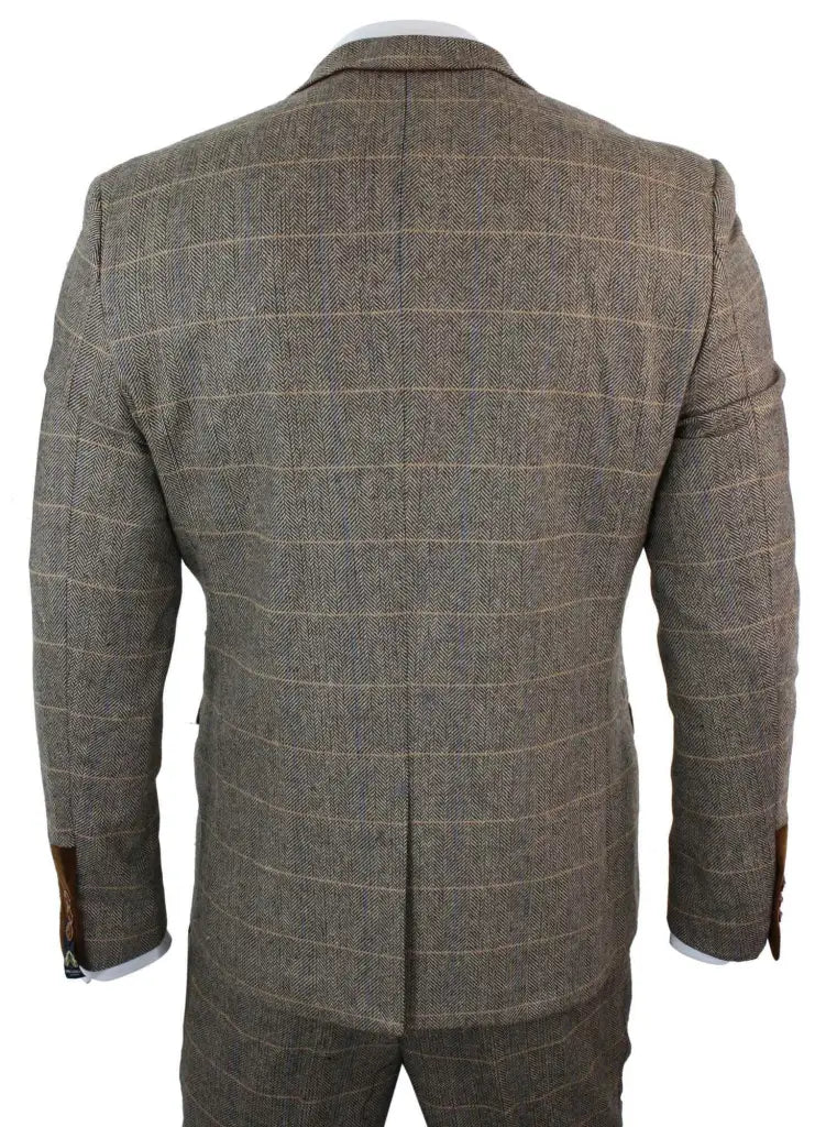 Heren Driedelig Double Breasted Klassiek Kostuum – Engelse Stijl – Voor Bruiloft, Zakelijk & Feest