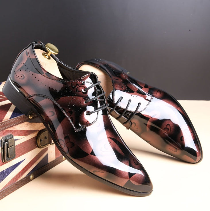 Jacob – Large Men's Shoes for Business Casual with Shiny Vegan Leather