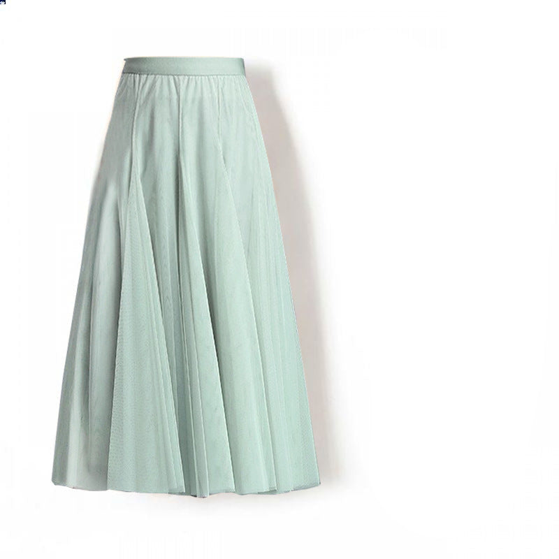 Women's pleated midi skirt – elegant A-line with flair for party, work & weekend