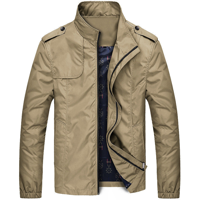 Men's Casual Slim Fit Jacket – Stylish Outdoor Leisure Jacket for Autumn