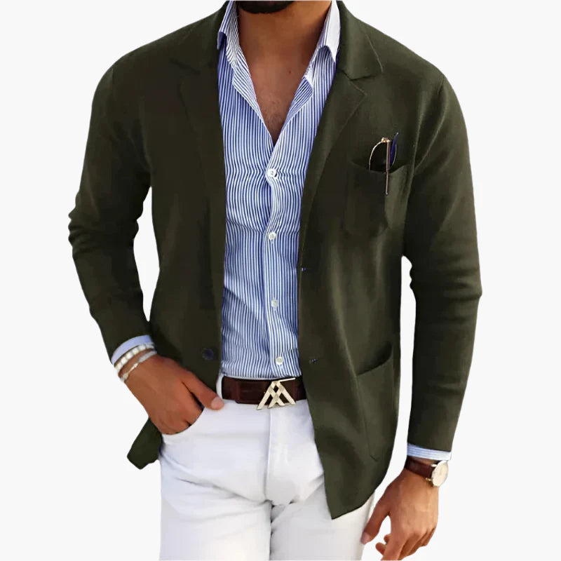 Heren Klassieke Blazer – Tijdsloos Design & Comfortabele Pasvorm – Ideaal voor Zakelijk en Casual Gebruik