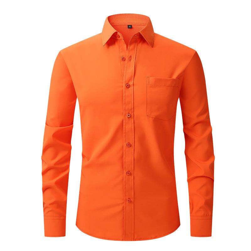 Men's Classic Shirt with Long Sleeves – Stylish Basic for Office or Occasions