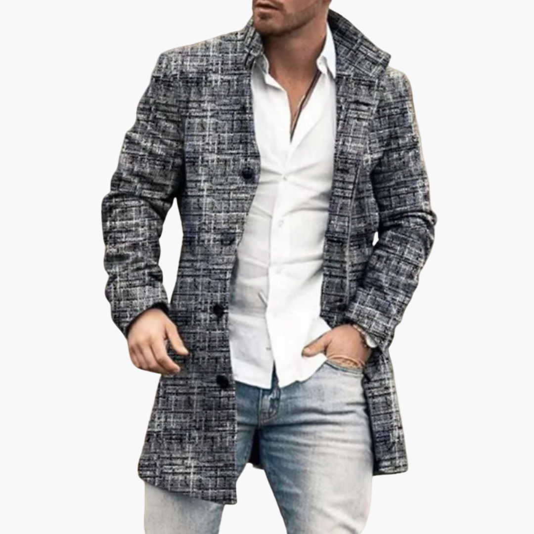 Men's Classic Casual Overcoat – Elegant & Comfortable for Daily Use