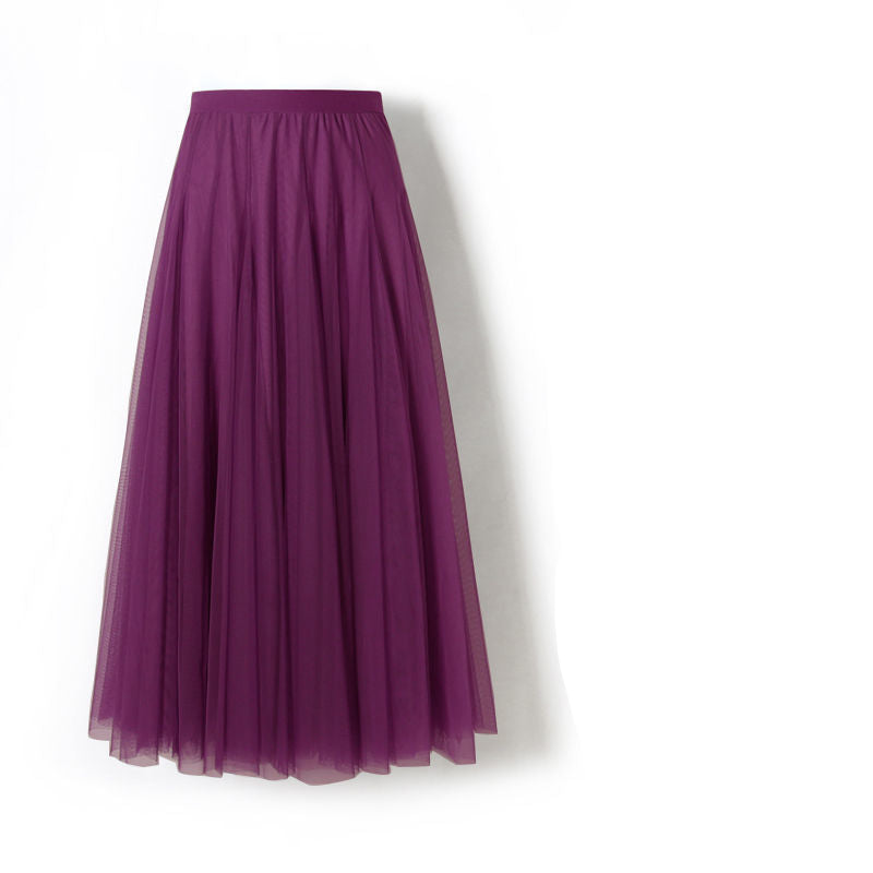 Women's pleated midi skirt – elegant A-line with flair for party, work & weekend