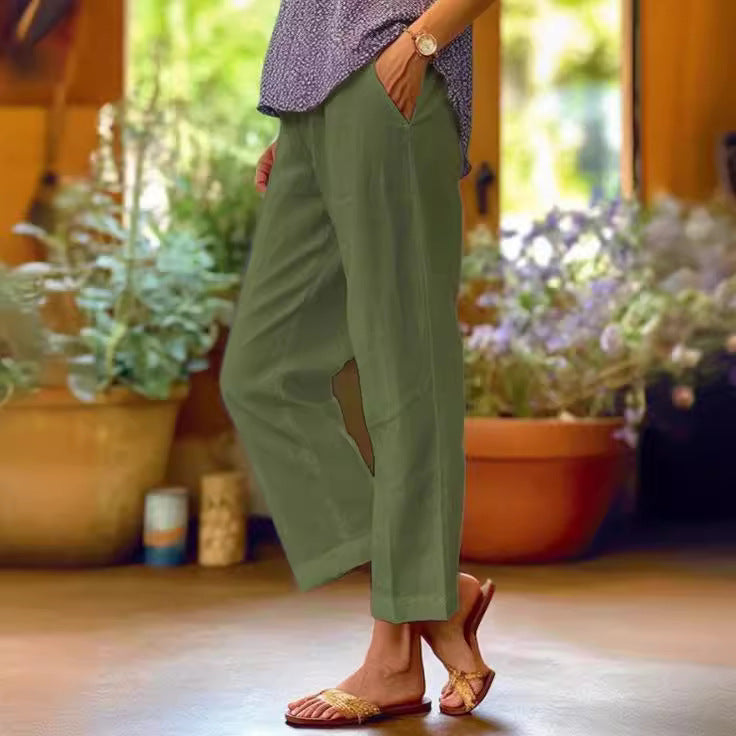 Women's Airy Summer Pants with Relaxed Fit