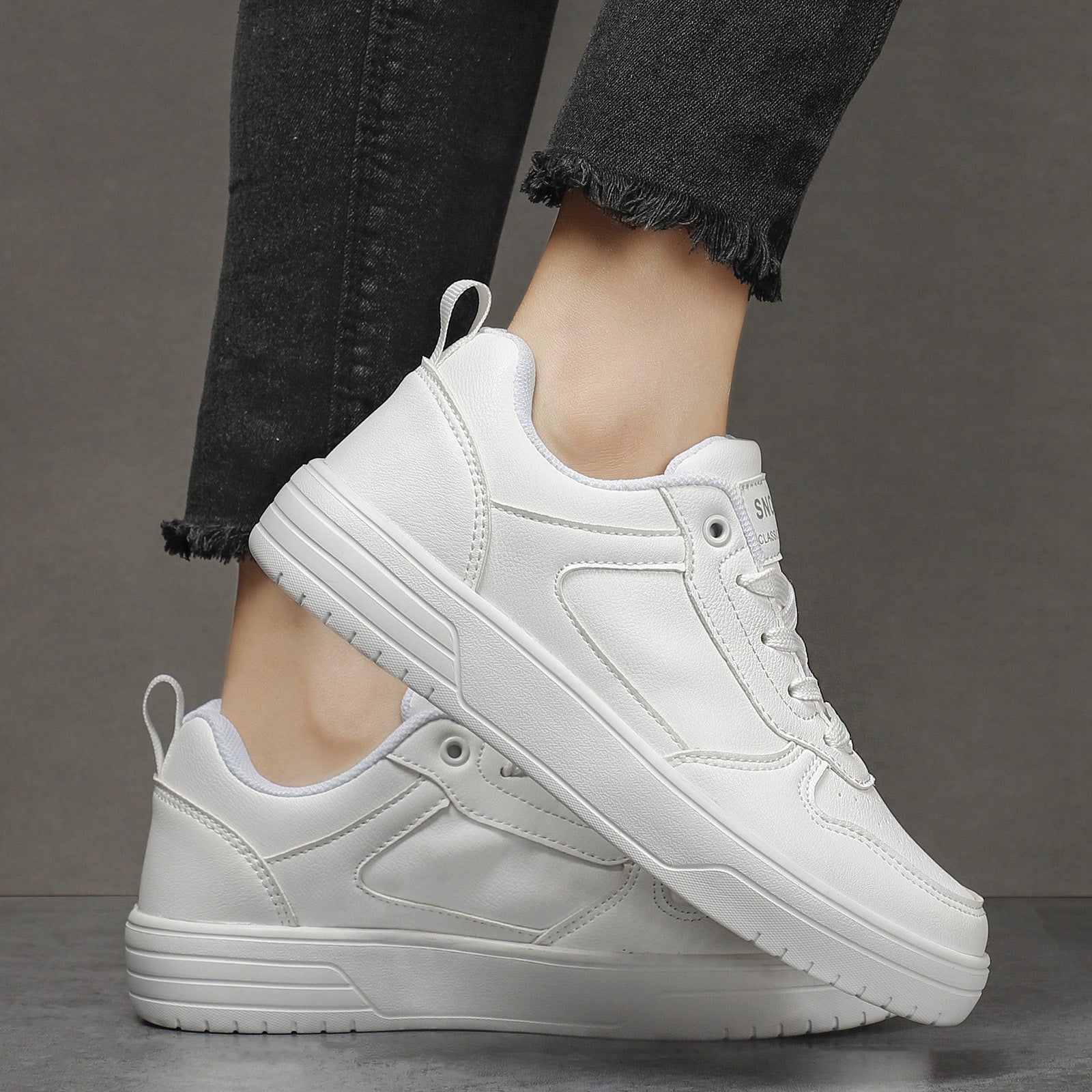 Unisex Sneakers with Thick Sole – Comfortable Casual Shoes for Daily Use