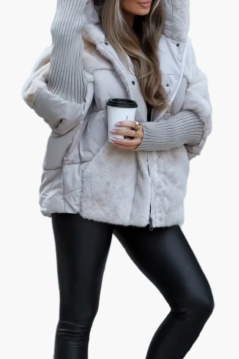 Women's Winter Coat Veloria – Fashionable Warm Outdoor Puffer Jacket with Hood
