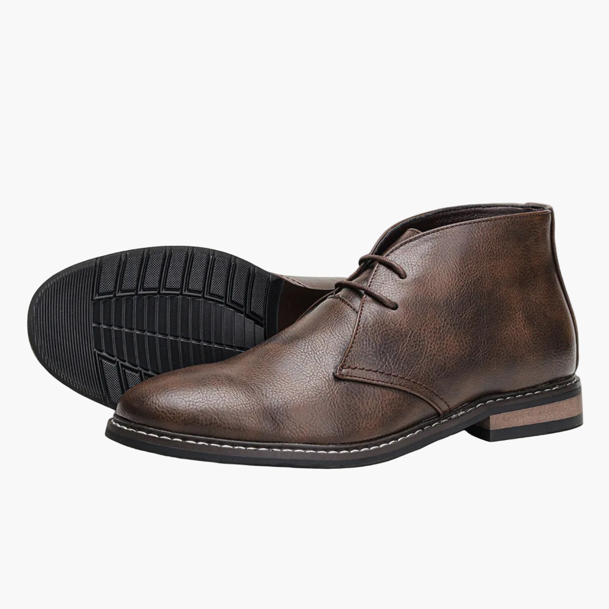 Men's Chukka Boots – Stylish Casual Leather Lace-up Shoes