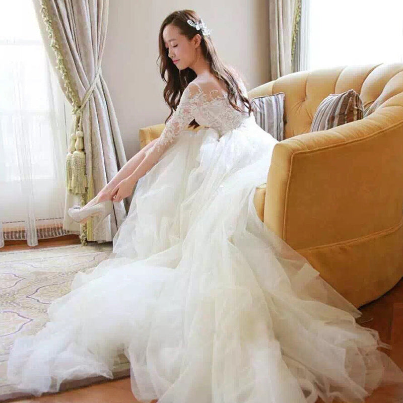 Jasmine – Wedding Dress with Lace Sleeves