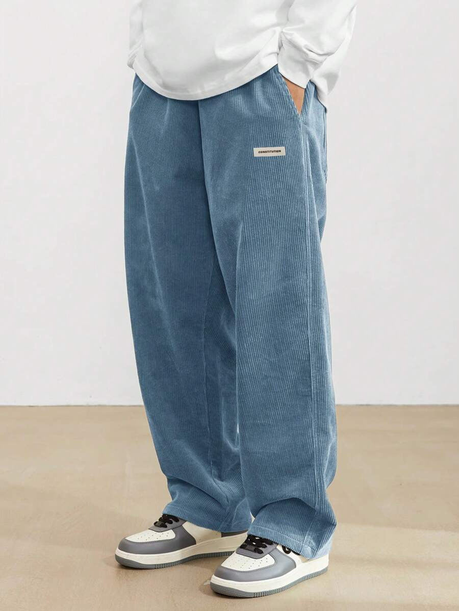Men's wide streetwear pants with loose fit – casual comfort for every day