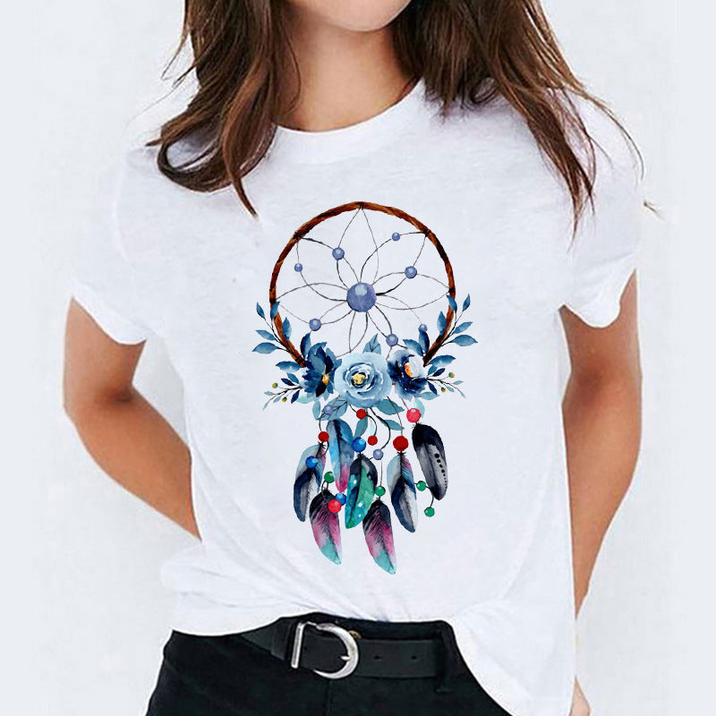 Vanessa – Cute Cotton T-shirt with Short Sleeves