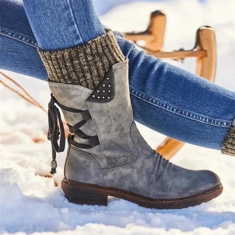 Women's Winter Boots Vintage Style Comfortable & Waterproof for Snow and Daily Use