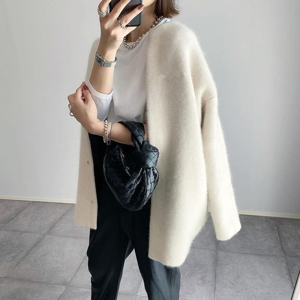 Women's Casual Elegant Knitted Cardigan for Daily Use