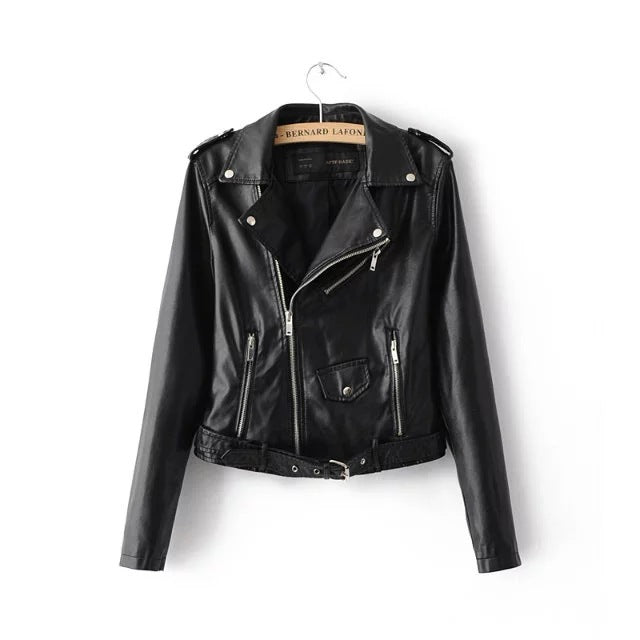 Rose – Korean Women's Vegan Leather Jacket