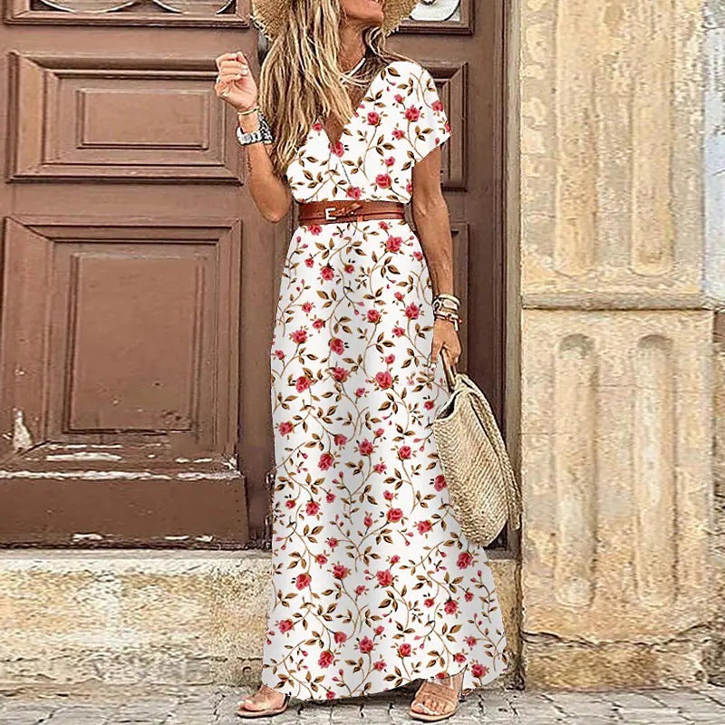 Dawn – Boho V-neck Floral Dress