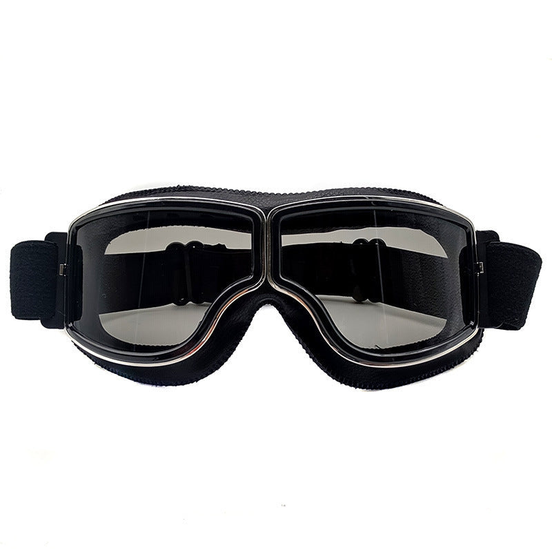 Unisex Retro Motorcycle Goggles – Protective Glasses for Motorcycling, Skiing, and Outdoor Adventures