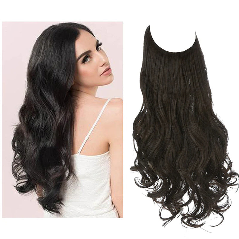 Naturally Looking Women's Wig with Loose Curls and Layered Halo Style