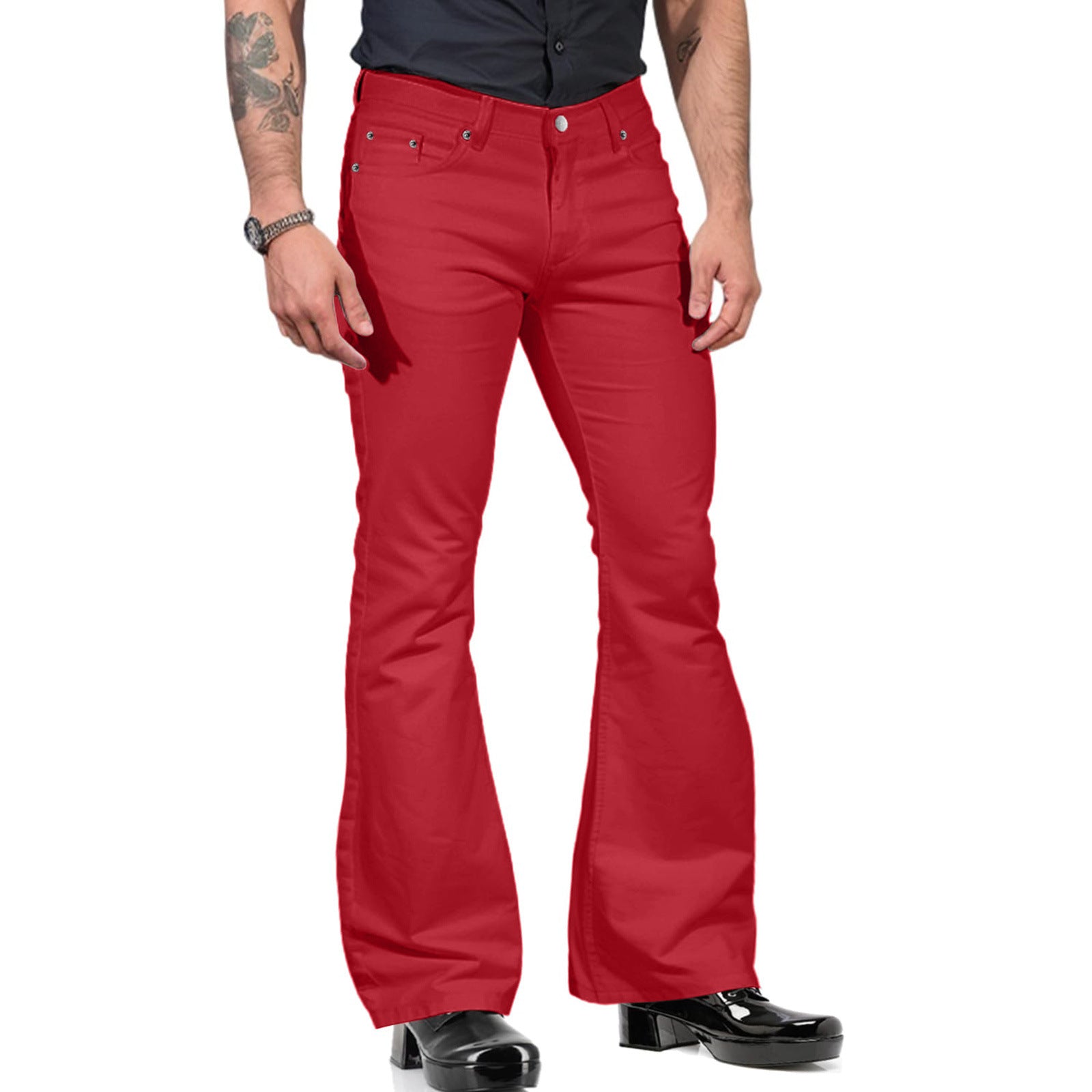 Men's flared pants – 70s retro with flared legs for festival & nightlife