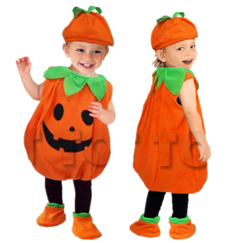 Halloween Children's Costume Pumpkin – Unisex Fancy Dress for Party and Trick-or-Treat