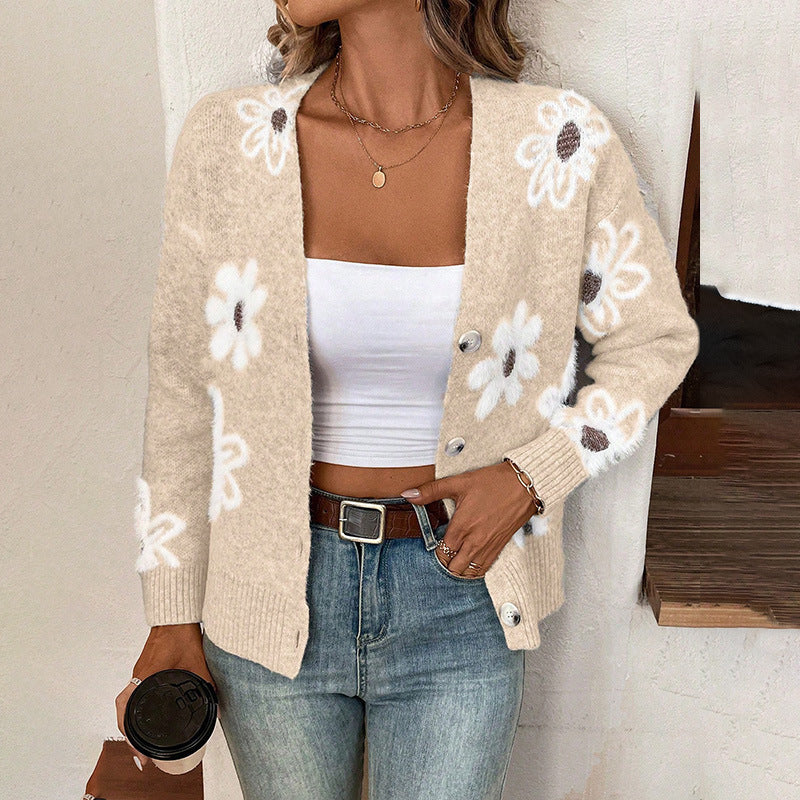 Alice – Floral Print Vest With Buttons