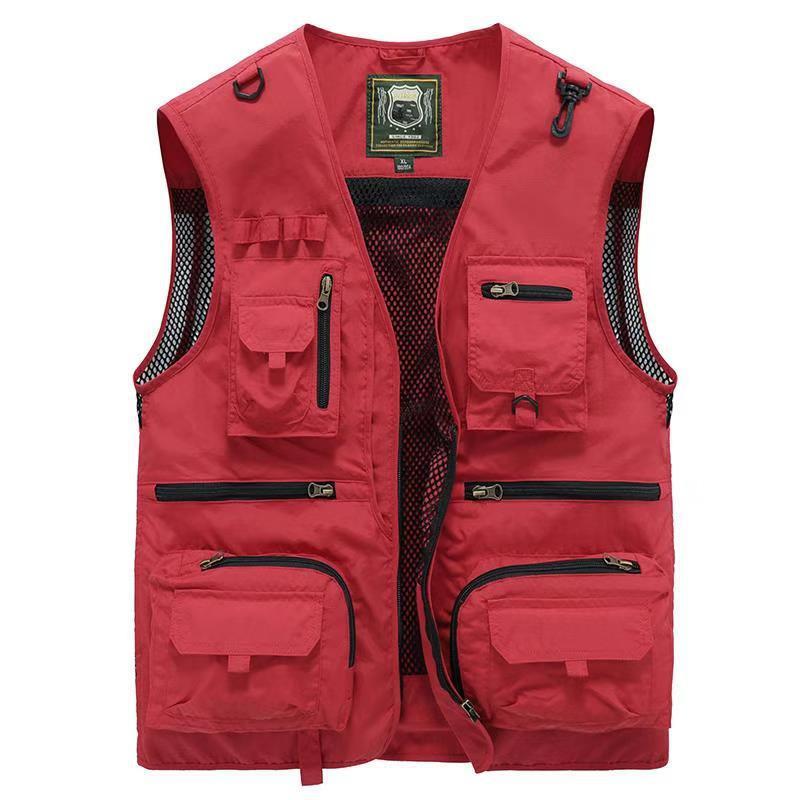 Men's Outdoor Vest with Multiple Pockets for Adventure and Travel