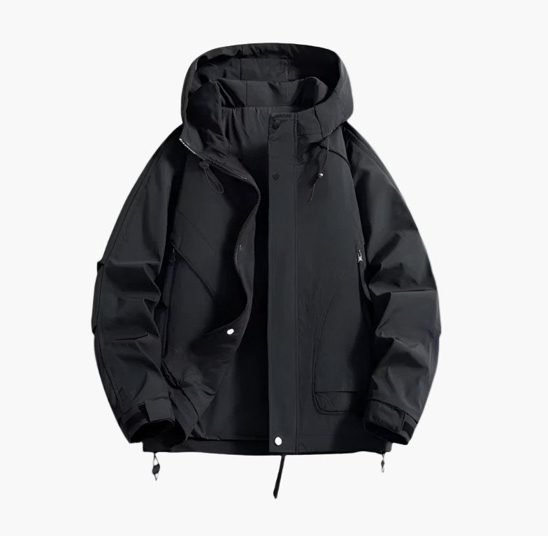 Men's Windproof Outdoor Jacket – Sporty Waterproof Windbreaker for Adventures and Daily Use