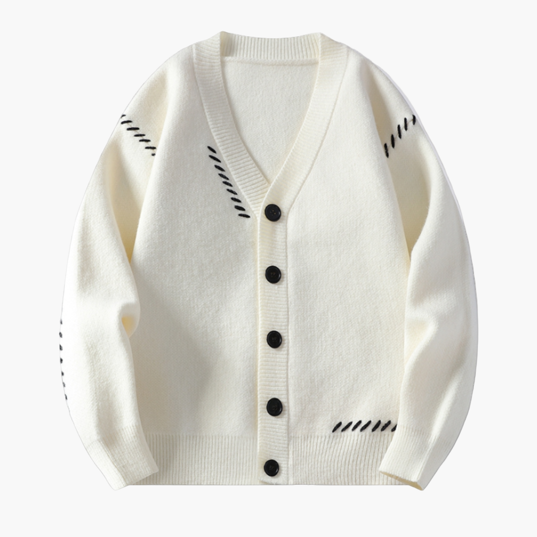 Men's Knitted Cardigan Sweater – Casual Style for Winter and Office