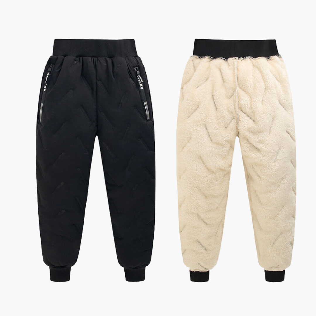 Children's Outdoor Winter Pants Padded Fleece Warm Water-Repellent – Ideal for Playing & Winter Activities