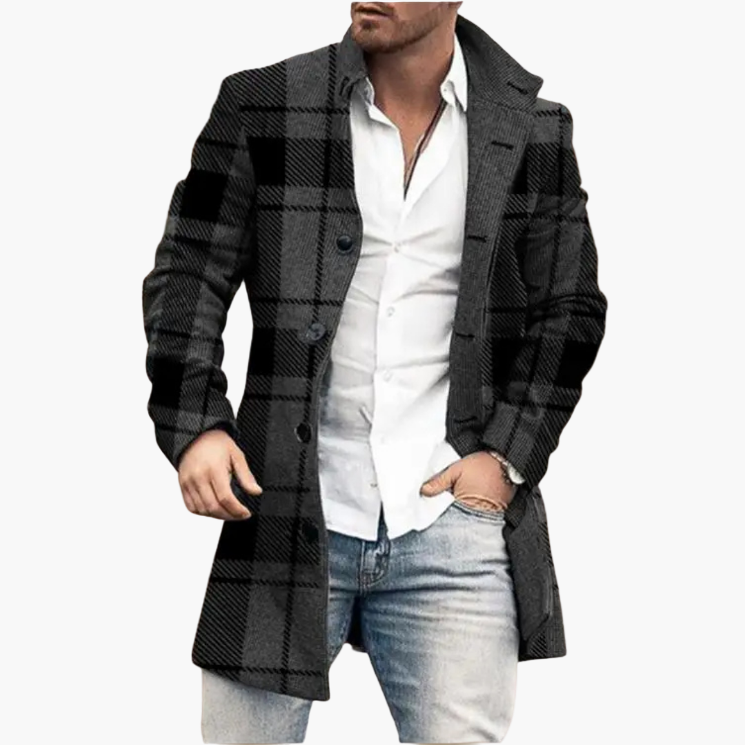 Men's Classic Casual Overcoat – Elegant & Comfortable for Daily Use
