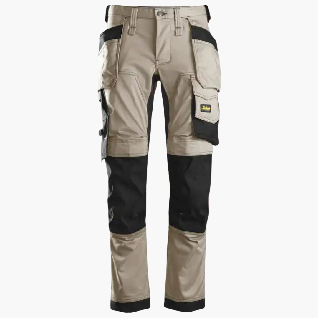 Men's Work Pants with Holster Pockets and Stretch – Ideal for Intensive Use