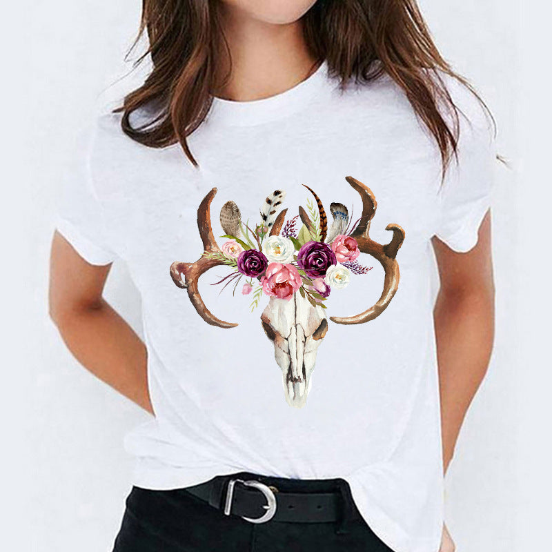Vanessa – Cute Cotton T-shirt with Short Sleeves